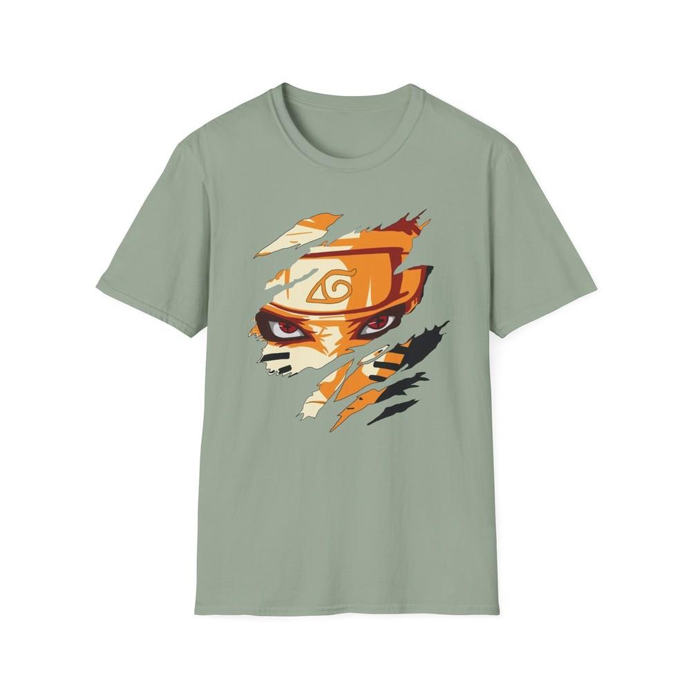 Unisex Jl Anime TShirt Softstyle Back Front Printed Naruto Hero Of The Leaf