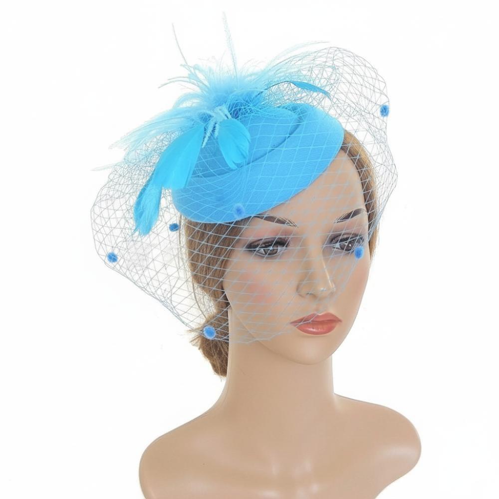 Fishnet Veil Felt Fascinator Hat Elegant Pillbox Hats New Wedding Veil Hat  Wedding Party