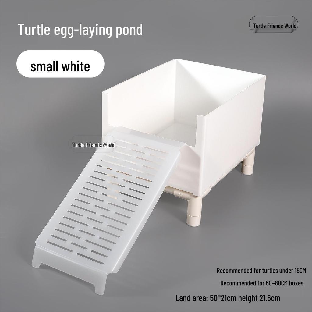 Turtle Egg-Laying Pond & Incubation Box with Basking Platform and Sand Pool