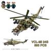 Ka-52 F35 Mi-24 A10 Stryker Elicottero Militare Carro Armato Russia USA Aeroplano da Guerra Moderno Modello Mattoncini Bambini Giocattoli per Bambini