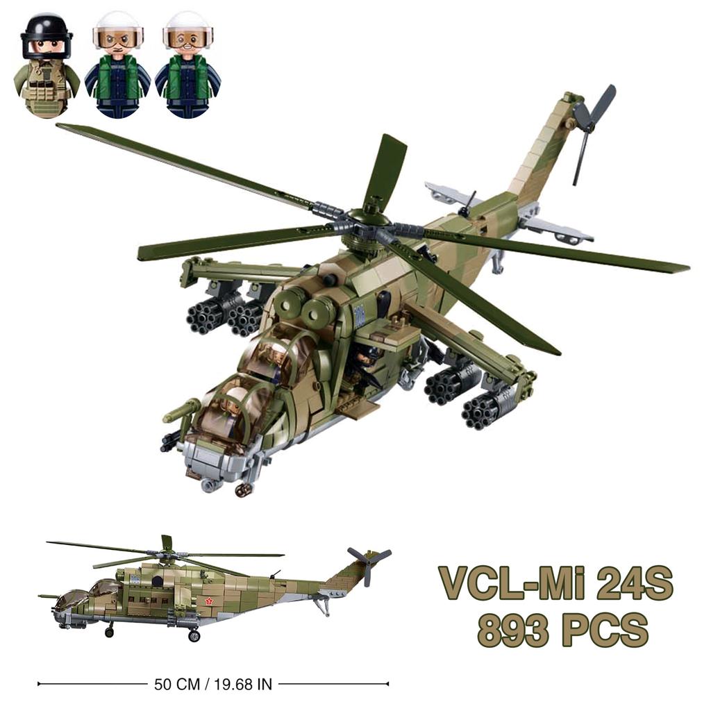 Ka-52 F35 Mi-24 A10 Stryker Elicottero Militare Carro Armato Russia USA Aeroplano da Guerra Moderno Modello Mattoncini Bambini Giocattoli per Bambini