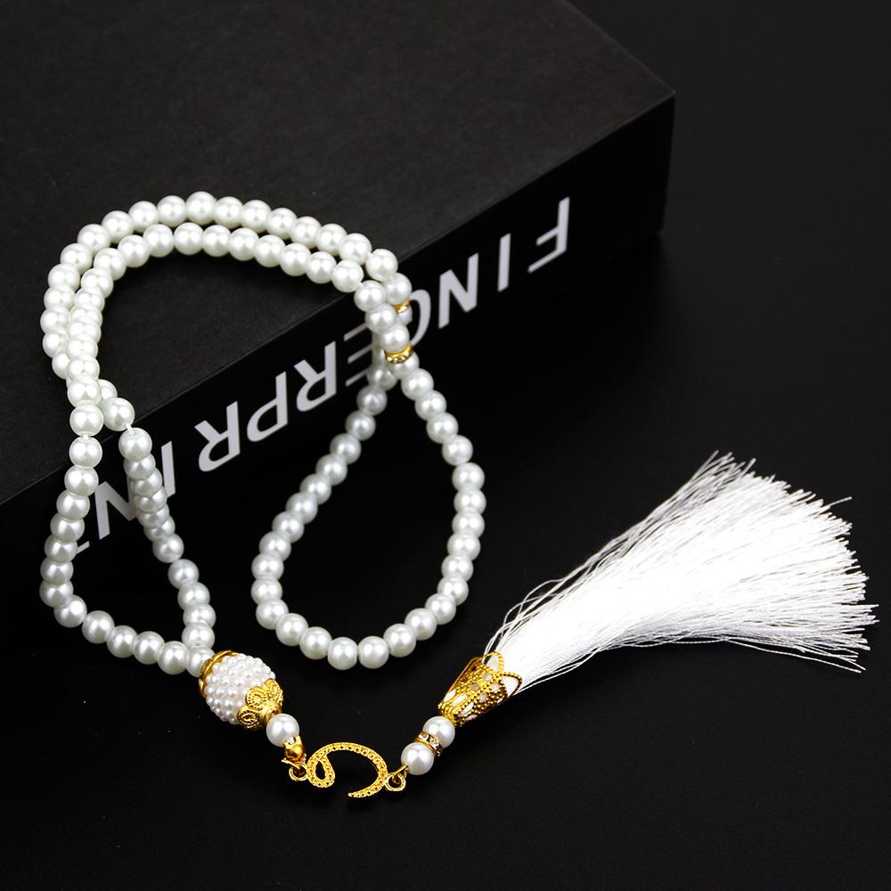 Růžencové náramky Modlitební korálky Turecký styl 99 korálků Skleněné perly Náramky Charm Dárek