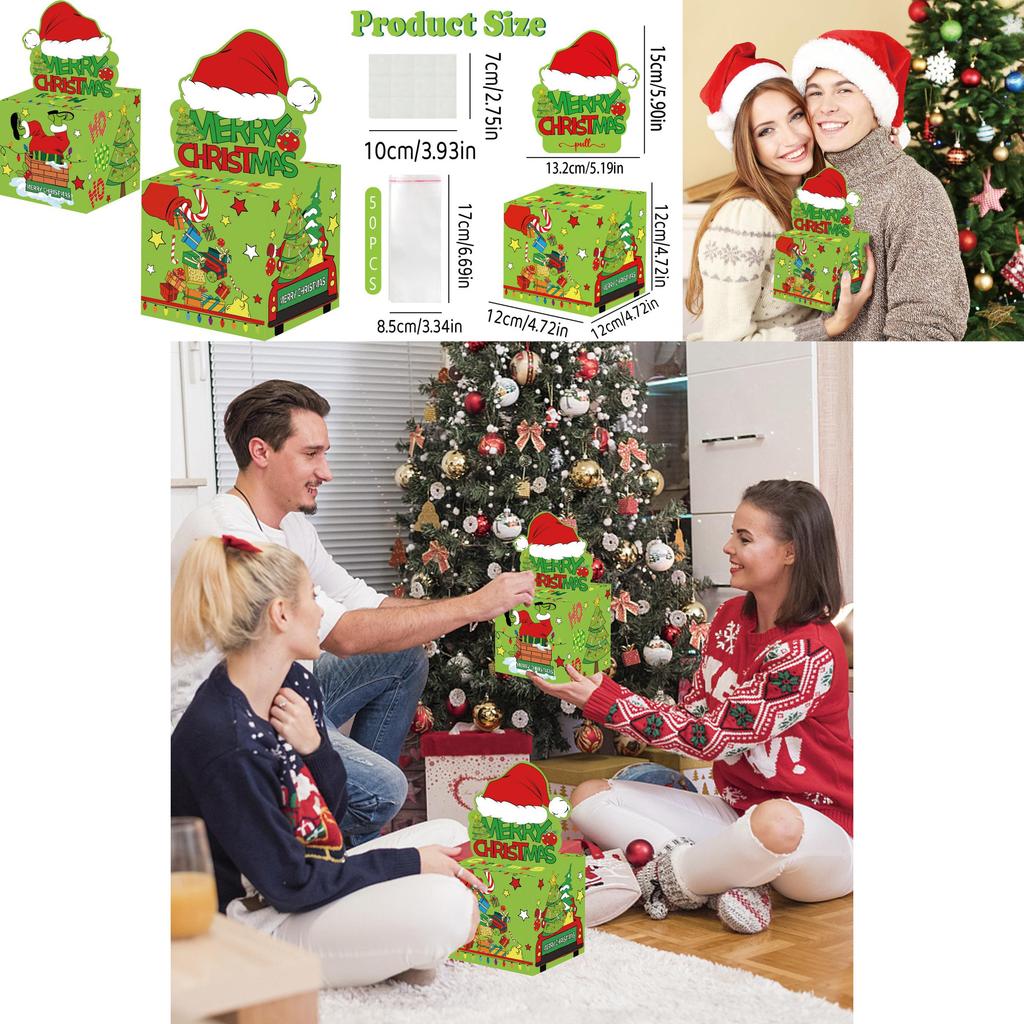 Grinch Themed Christmas Gift Box For Party Decor And Holiday Gift Giving