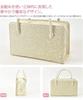 Zori Bag Set Wedding Tomesode Made in Japan Robe Decollete Zori Bag Set R Type Visiting Clothes Solid Color Formal L R Type Gold [Nagomiya] Women's