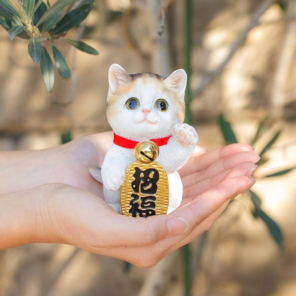 Figurine Cat Ornament for Business Protection from Protection from Good Increased Attracting Good for Grand New Miscellaneous Object Calico Cb040m