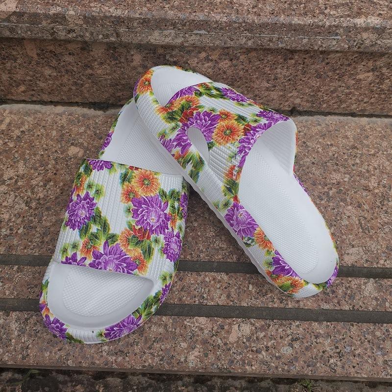 Men's new thick-soled slippers women's summer indoor pink bathroom couple cool slippers men's height increase