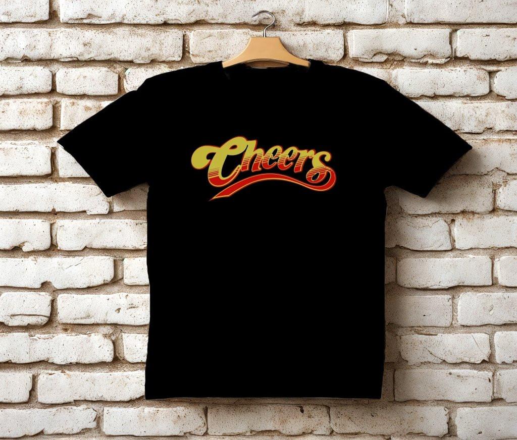 CHEERS Black T-Shirt Size S-5XL XXXXL