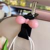 Car Seat Back Hook Bowknot Storage Hook  Multifunctional Sundries Back Storage Hook Interior Accessories