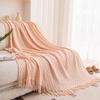 Coperta a Maglia a Rete Diamante: Morbido, Delicato sulla Pelle, Perfetto per Letto, Divano o Stanza Universitaria