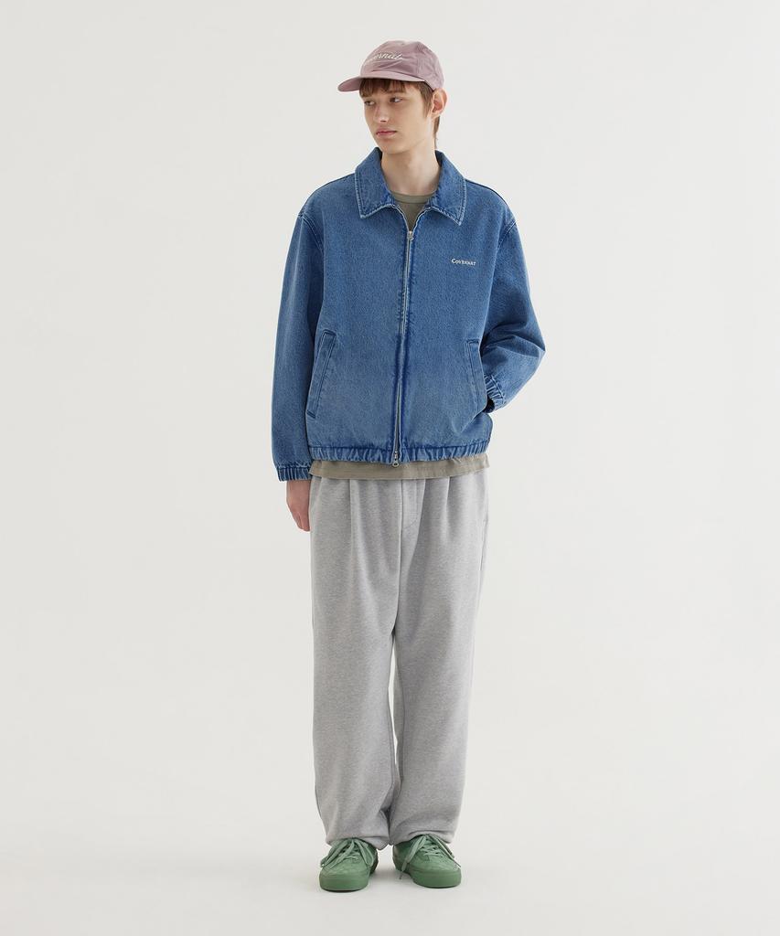 COVERNAT Denim Zip-Up Jacket Blue