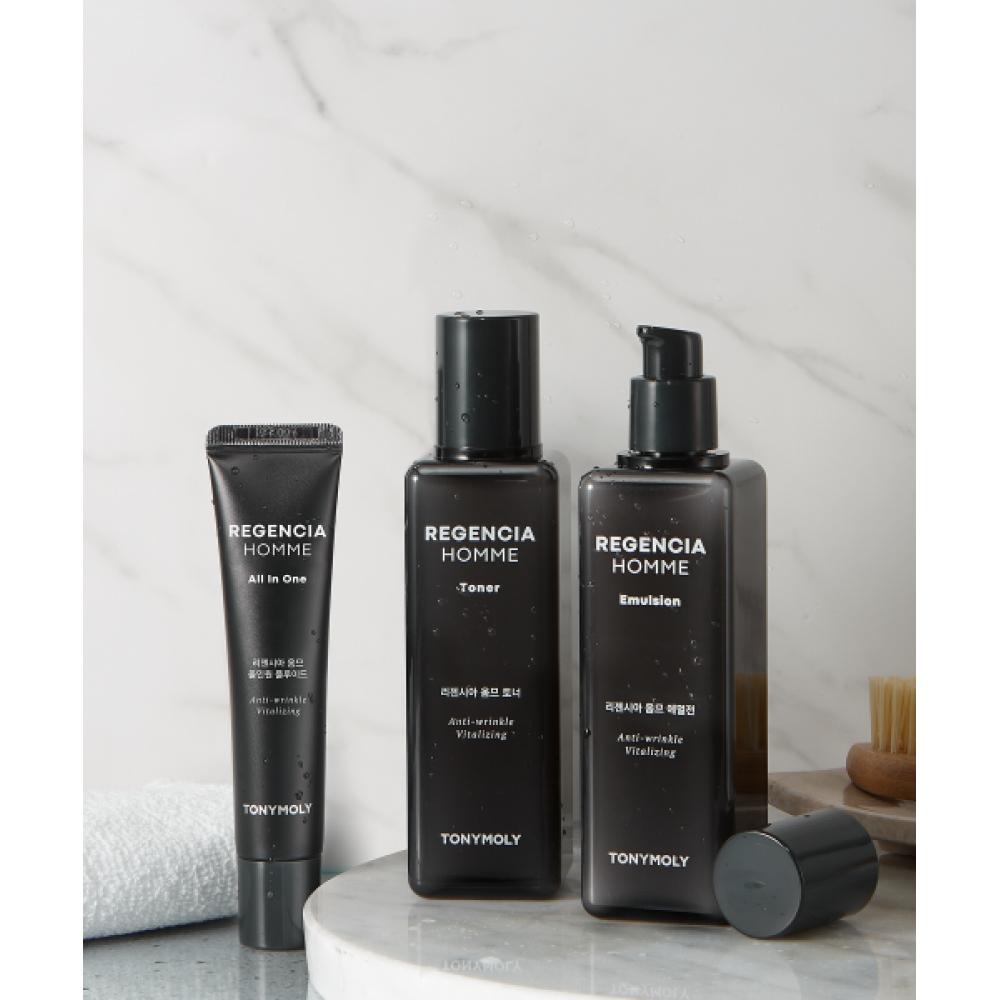 

Tonymoly Regencia Homme SkIncare Set [toner+emulsion+all In One] FREE