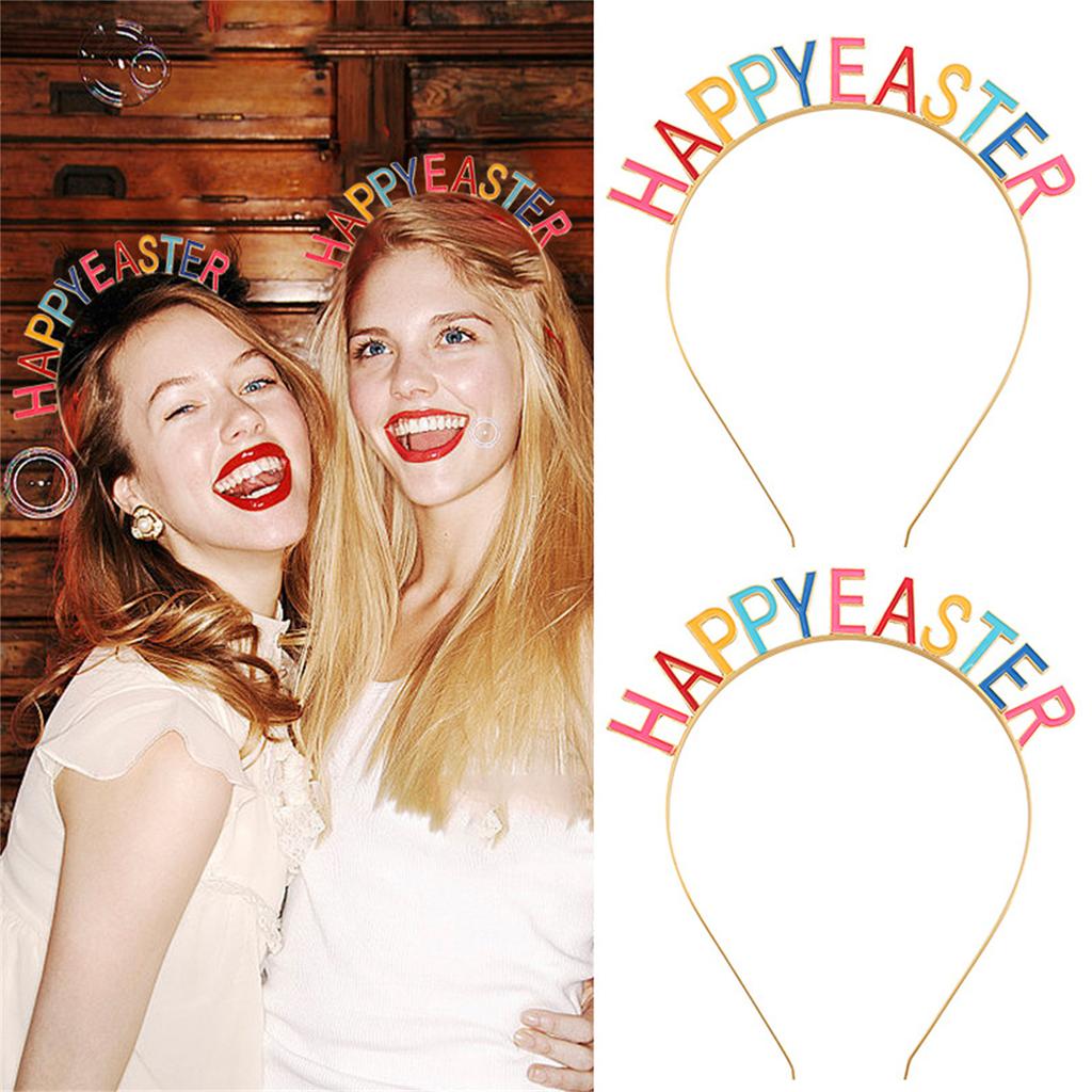 Happy Easter Party Headband Carnivals Party Crownpieces Headdress for Adult Teens Festival Celebration Party Props