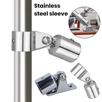 Heavy-Duty Bimini Top Hardware Eye End Cap Polished Surface Rustproof Corrosion Resistant Bimini Top Cap Eye End Tube Parts