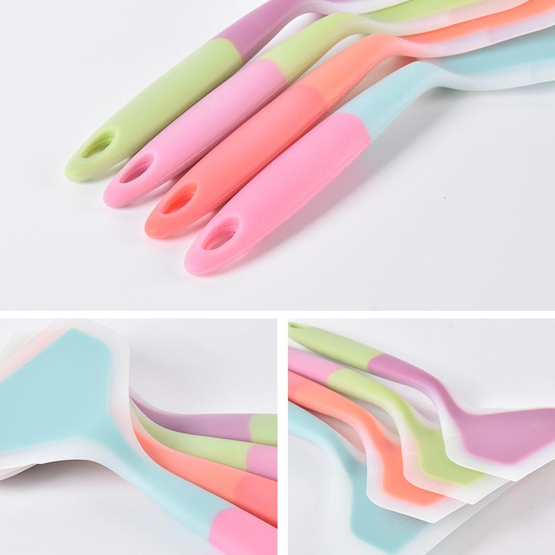 Non-Stick Silicone Spatula Omelette Pan Turner Beef Meat Egg Cooking Spatulas Wide Pizza Shovel Kitchen Scraper Cooking Utensils