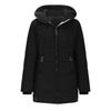 Women's Down Jackets Fleece Lined Winter Coat Double Zipper Hooded Jacket Warm Thick Overcoat