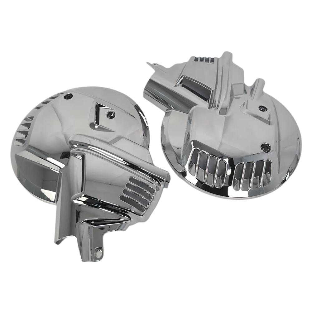 1Set Motorcycle Chrome Front Brake Rotor Disc Covers Trim For Honda Goldwing GL1500 1988-2000 Front Rotor Disc Shells kit
