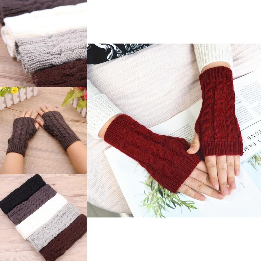 Comfortable Knitted Soft Mittens Fingerless Long Gloves For Men And Women