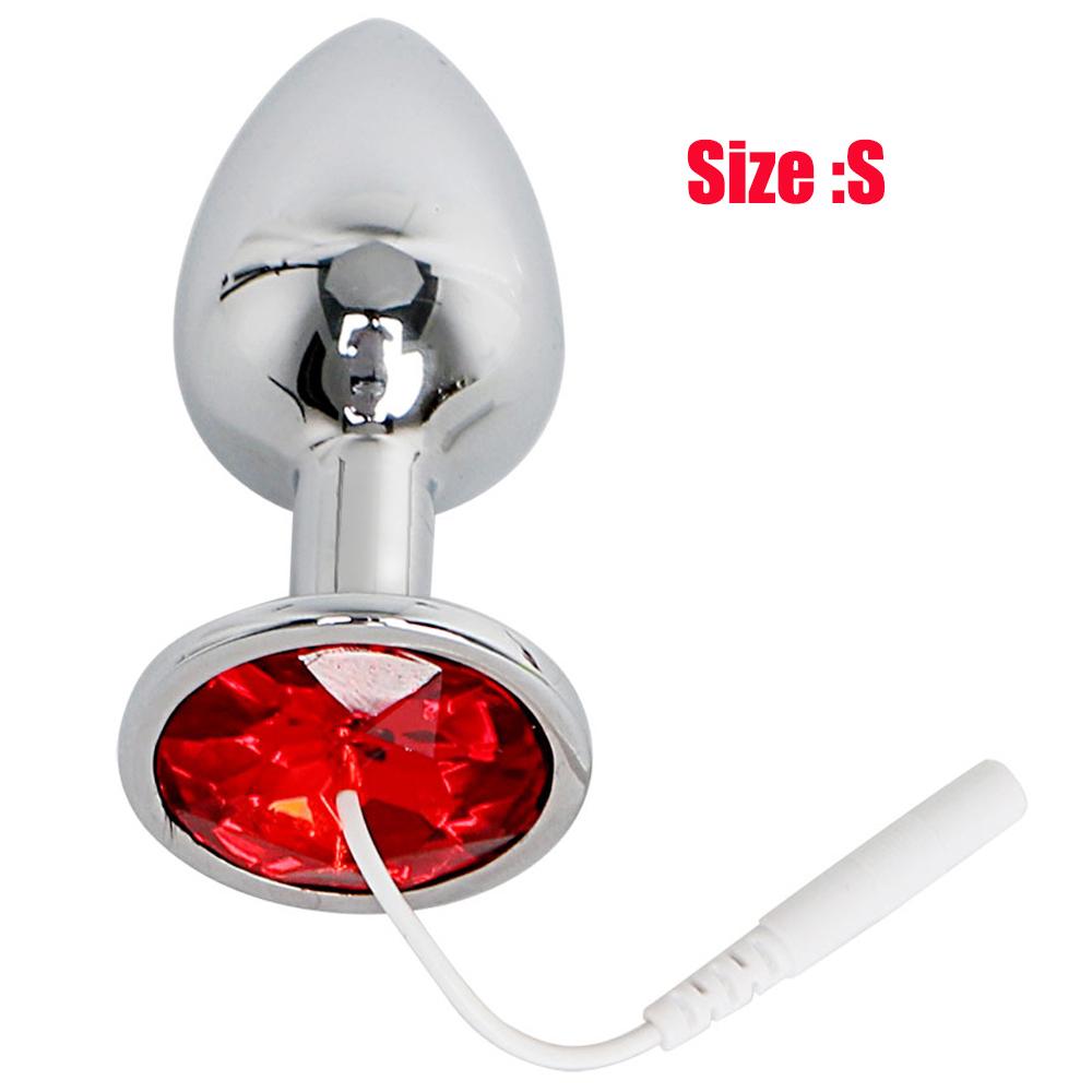 Electro Shock Anal Butt Plug Jump Eggs Clit Stimulator Dildo Vibrator E-stim Prostate Massager Expand Anus Vagina Device Sex Toy
