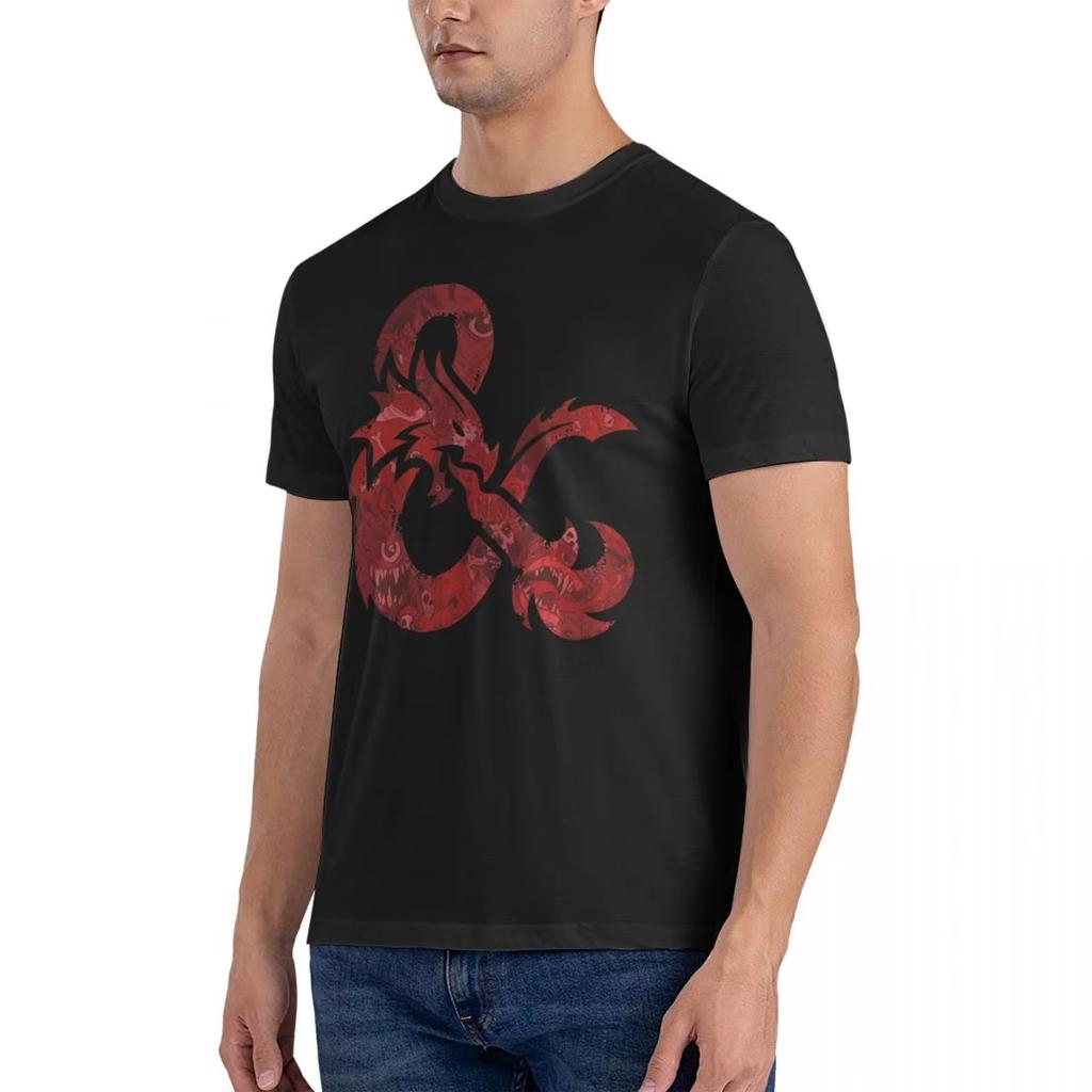 Bestiary Ambersand T Shirt Men 100% Cotton Casual T-Shirts Round Collar D-Dungeons and Dragons DND Tee Shirt Short Sleeve