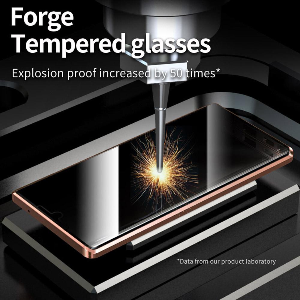 Newest Anti Peeping Metal Magnetic Privacy Glass Case for Samsung Galaxy S23 S22 Note 20 Ultra S20 S21 S22 Plus 360 Full Protective Cover
