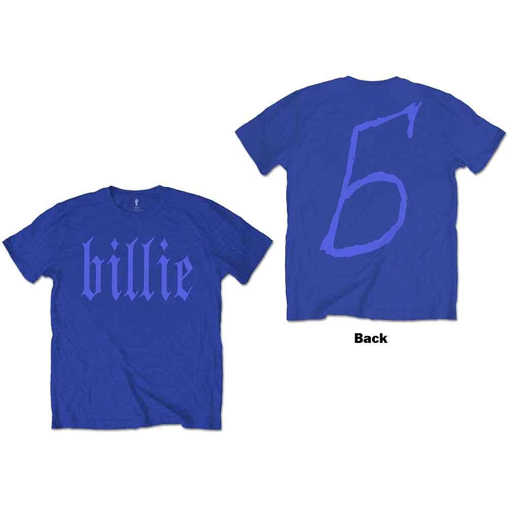 Billie Eilish Unisex T-Shirt: Billie 5 (Back Print) (X-Large) S