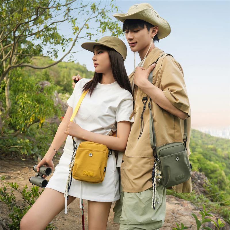 Tooling Style Small Square Bag Unisex Outdoor Crossbody Bag Waterproof Mobile Phone Shoulder Bag