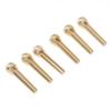 6pcs Pure Copper Brass Colorful Crystal Head Bridge Pins for Folk Acoustic Guitar With 6 Colors Crystal Head