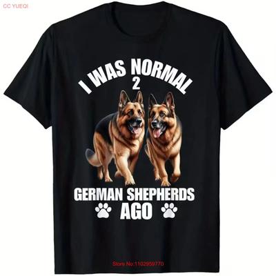 Kühles Statement Vintage Deutscher Schäferhund T-Shirt 100% Baumwolle Rundhals vintage gewaschen Bequem Atmungsaktiv grafisch Vielseitig