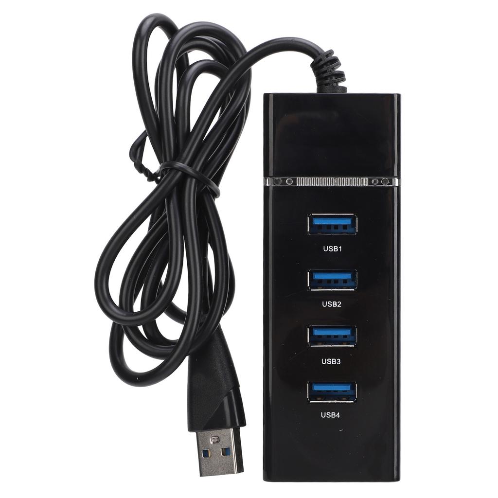 USB 2.0 Hub 4 Port 480Mbps USB Docking Station with LED Indicator for Windows for Linux for OS X