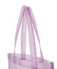 Embroidered sheer tote size F bag, gold,