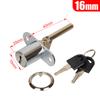 16/19Mm Cabinet Lock Zinc Alloy Furniture Desk Draw Pedestal Lock Office Home Filing Cabinet Lock With 2 Keys