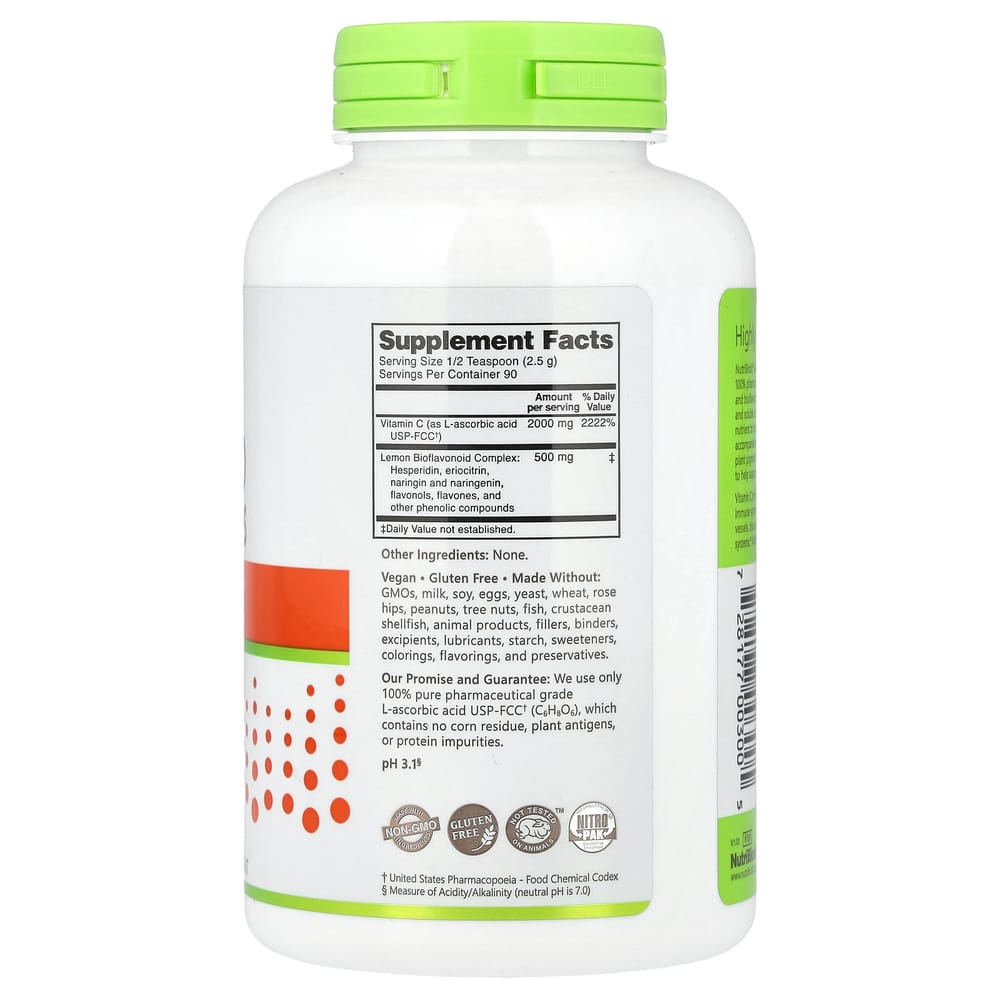 NutriBiotic Immunity Ascorbic Acid with Bioflavonoids Crystalline Powder 227g (8oz)