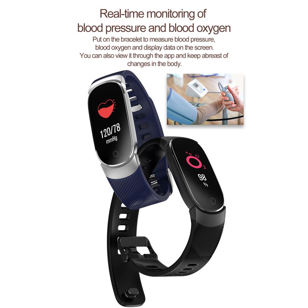 QW16 Smart Watch Sport Fitness Aktivität Herzfrequenz-Tracker Blutdruckuhr