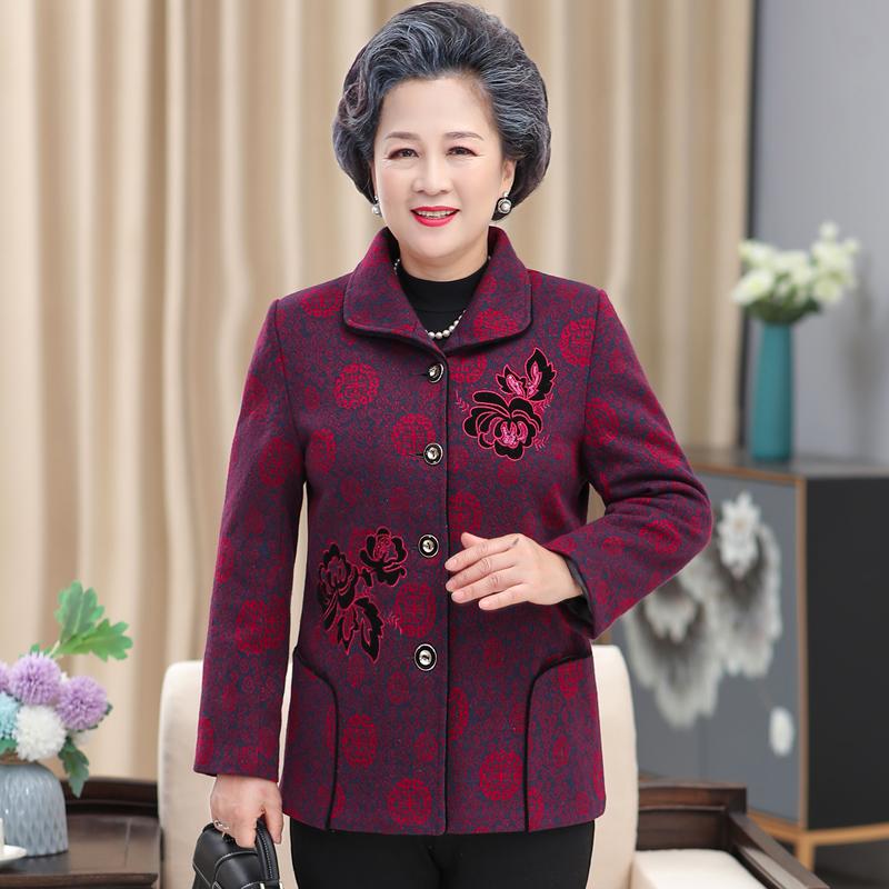 

Spring & Autumn Outerwear for Middle-Aged and Elderly Women: New Styles for 60s, 70s, 80s 4XL (recommended 135-150 jin)