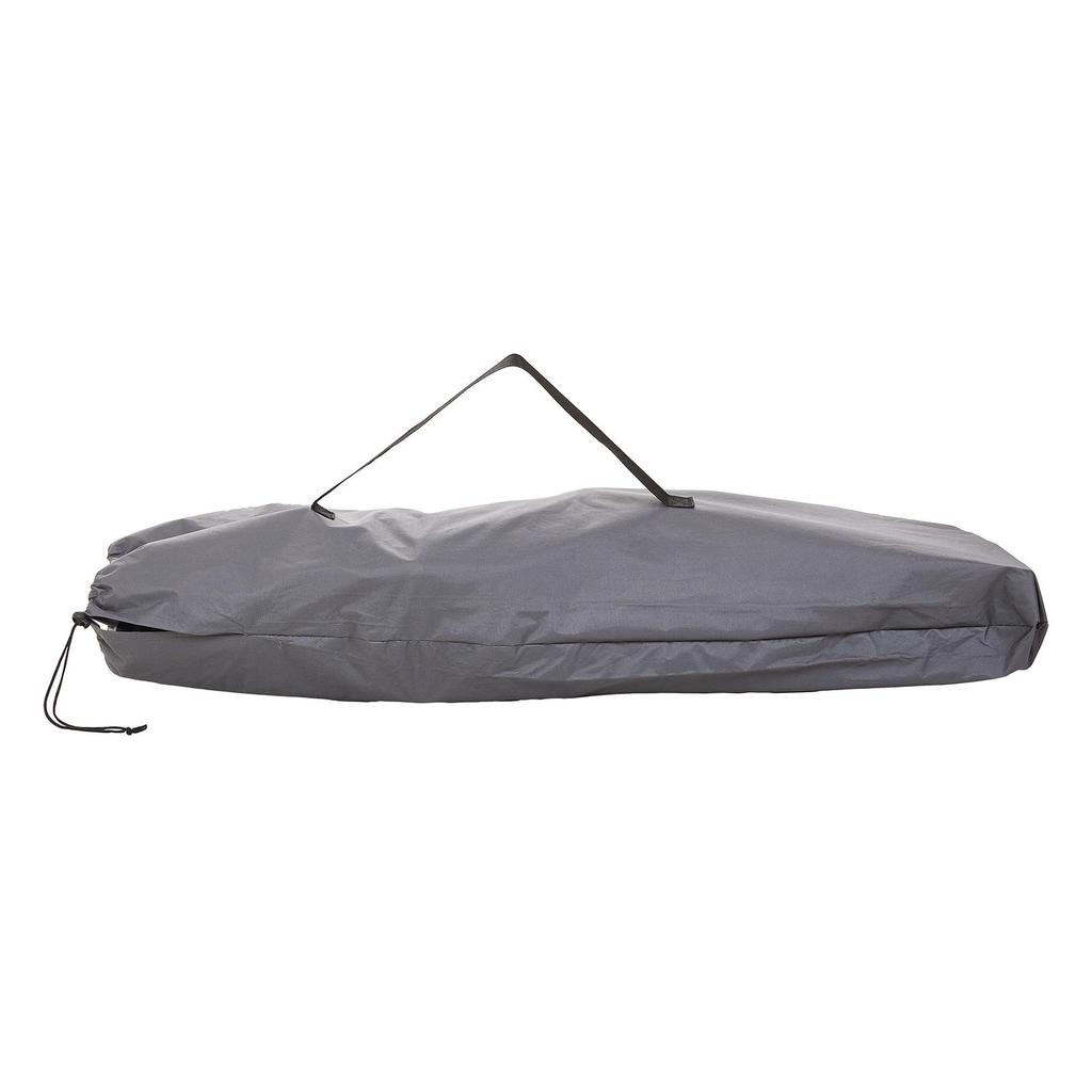 Heavy-duty Steel Tube Folding Bed, Black Frame with Black Pearl Cushions
