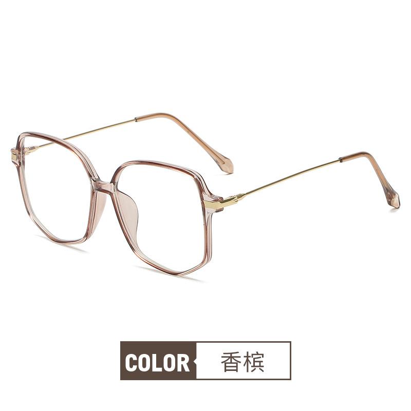 

Квадратная оправа большого размера, анти-синие плоские линзы, мужская и женская оправа для очков для близорукости, персонализированные дужки 30016