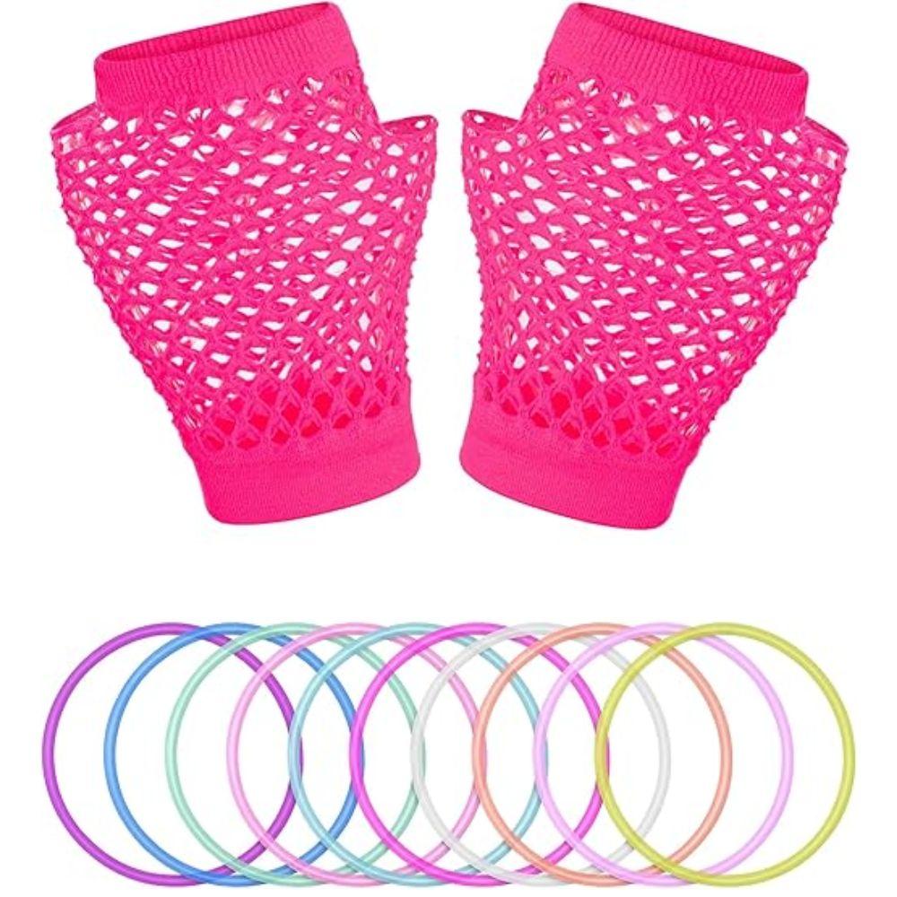 Hippie Fantasie 80er 90er Kostümzubehör für Damen Disco Party Cosplay Karneval Halloween Vintage Rock Kleidung Hip-Hop