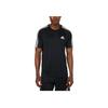 Adidas Striped Print Slim Fit Crewneck Tee Men Tops Black H28925