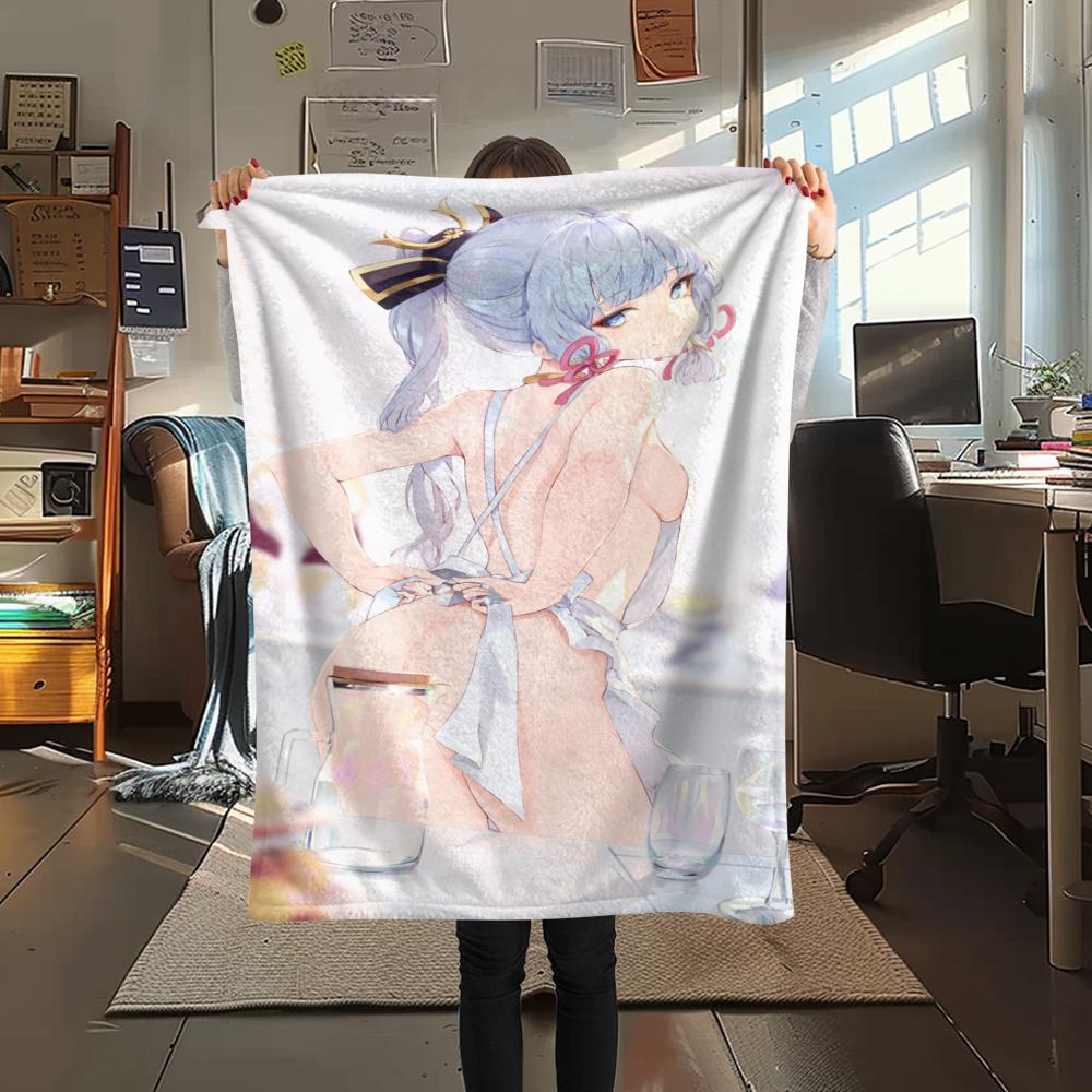 1 buc. Pătură din flanelă cu imprimeu de desene animate, Calitate înaltă, Confortabilă pentru toate anotimpurile, Decor pentru casă, Căldură și confort, Perfectă ca cadou de Crăciun, Aniversare