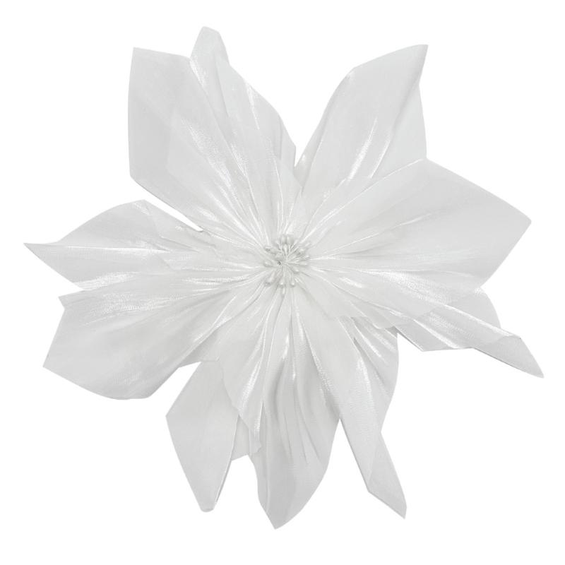 

Sturdy And Flexible Mesh Flowers Sewing Appliques Tear Resistant For Garments Long Time Decoration Craft Supplies белый
