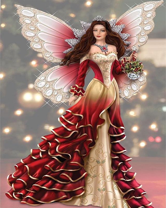 5D DIY diamentowe malowanie elfy i anioły pełne kwadratowe okrągłe wiertło diamentowe hafty zwierząt obraz z kryształu górskiego ręcznie robiony prezent