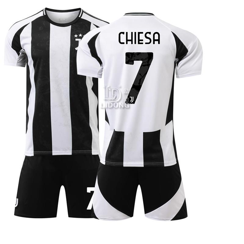 2425 Juventus home football jersey new set No. 9 Hovic 7 Little Chiesa 10 Ildiz #16