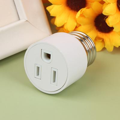 E26 E27 Screw B22 Bayonet Lamp Holder  To Us Eu Ac Power Plug Adapter Converter