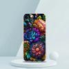 Colorful Flower Soft Transparent Phone Case Cover for iPhone 16 15 14 13 12 11 Pro Max XR 8 7 Plus XS Max Shockproof Shell Capas