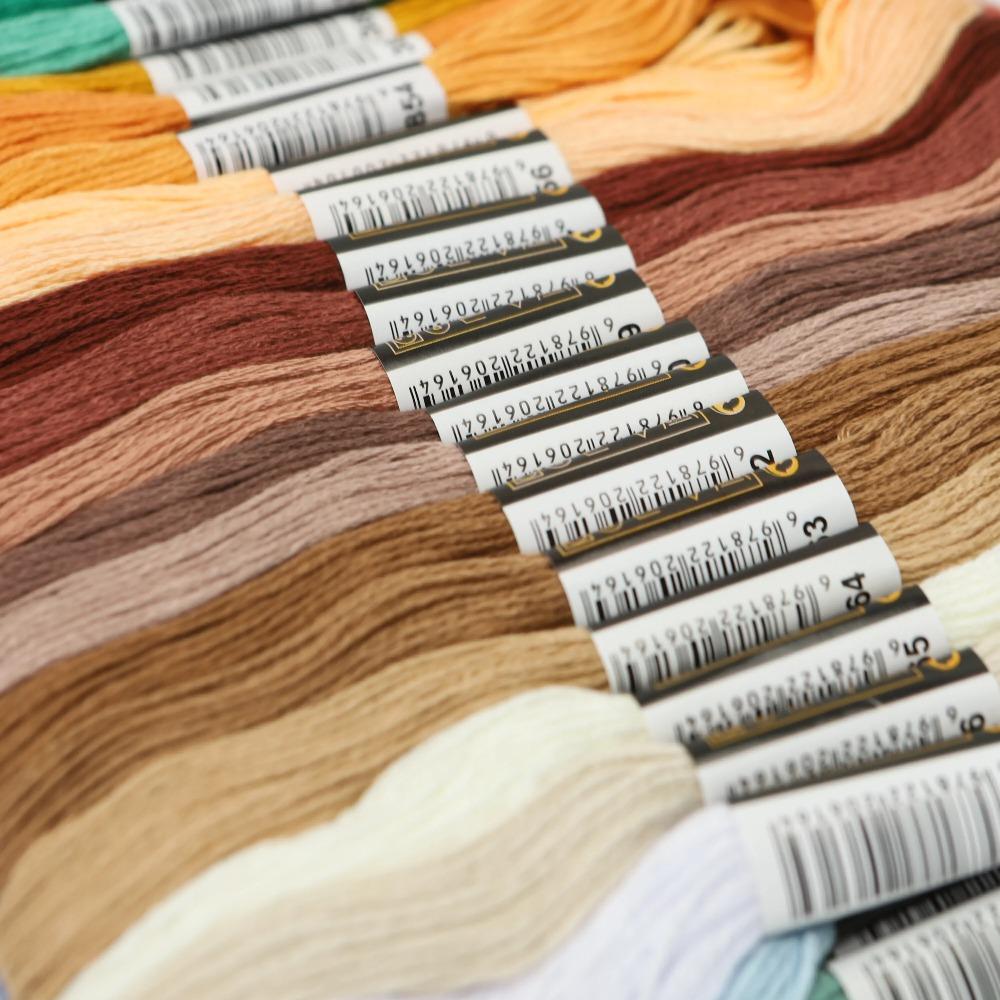 50/100/150/200colors Cross Stitch Embroidery Floss, Home Sewing, Craft Thread, Per Skein Not Repeat Colors