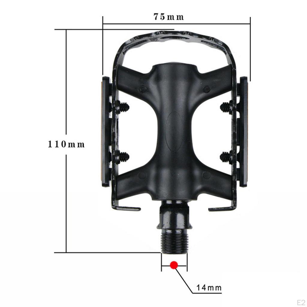 2x Bicycle Pedals Accessory Replace Parts Supplies High Performance Ultralight Non Slip Easy