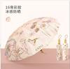 Stylish Double Layer Black Coated UV Protection Sun Umbrella Foldable for Women Rain or Shine