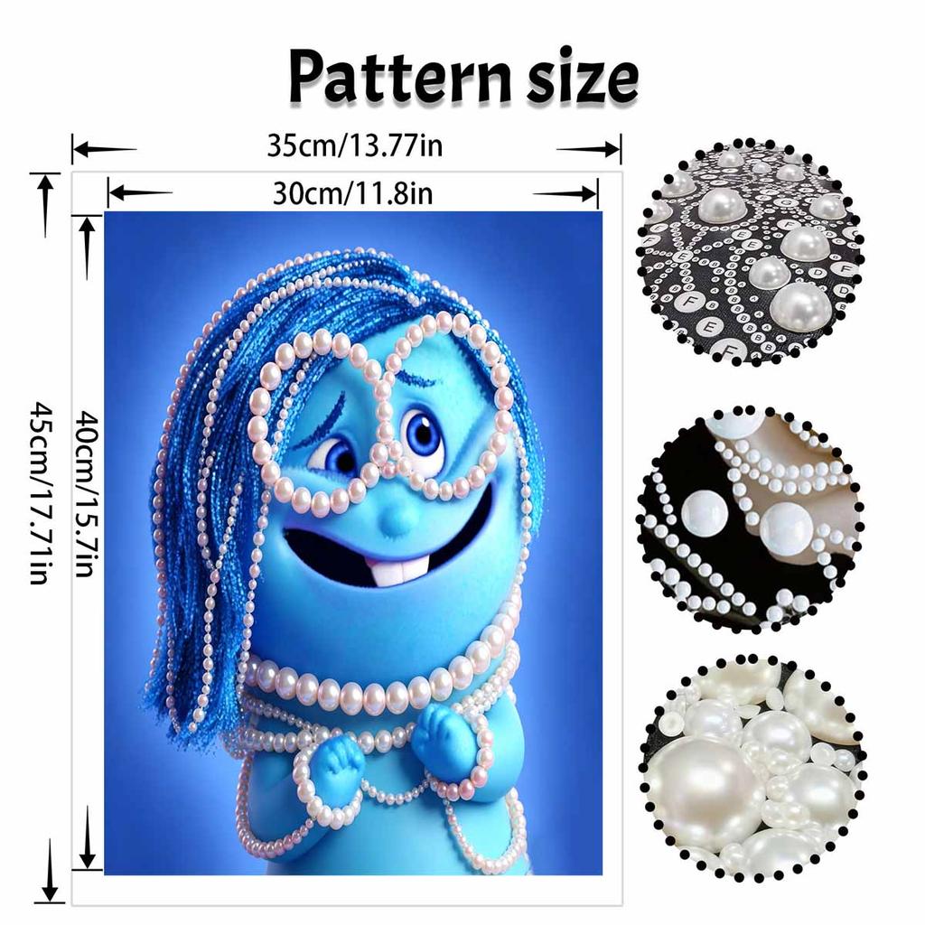 Disney Inside Out Mumu's Creations Pearl Art Kit 5D DIY Pearl Embroidery Mosaic and Cross Stitch Kit for Home Decor
