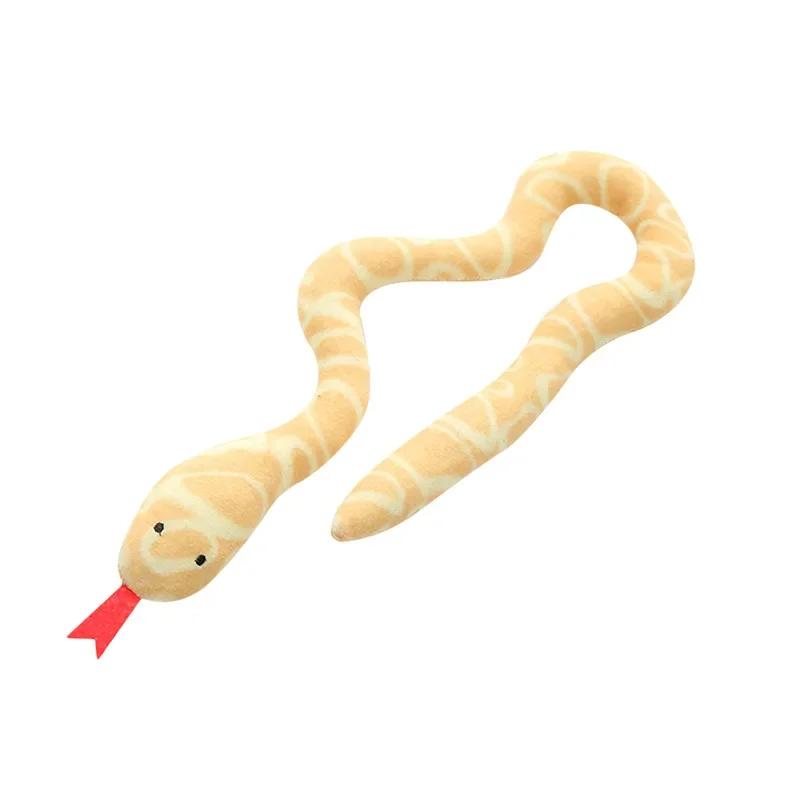 

Catnip Toy Interactive Plush Cat Toy Gluttonous Snake Bite-Resistant Molar Interactive Toy Gift For Pet Accessories жёлтый