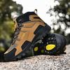Mens Hiking Shoes Outdoor Work Anti Slip Stable Shock-absorbing Mountain Training Leisure Sneaker Comfort Walking High Top Boots